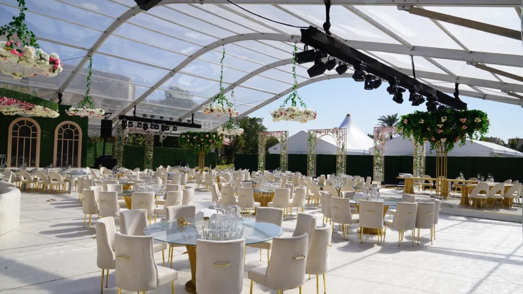 Elegant Wedding Tent Rental options in UAE, KSA